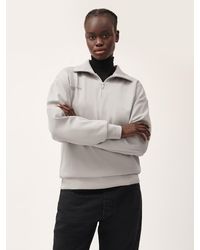 PANGAIA - Double Jersey Half Zip Sweatshirt - Lyst