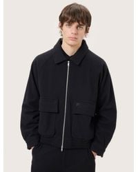 PANGAIA - Wool Jersey Zip Up Jacket - Lyst