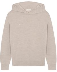 PANGAIA - Dna Regenerative Merino Wool Hoodie—Stone Marl - Lyst