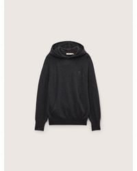 PANGAIA - Cashmere And Merino Wool Blend Soft Organic Cotton Hoodie—Dark Marl - Lyst