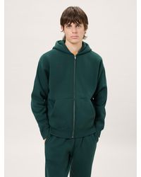 PANGAIA - Heavyweight Zip Up Soft Organic Cotton Hoodie—Depth - Lyst