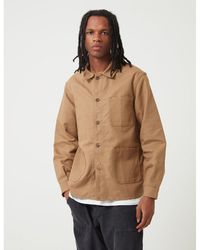 Le Laboureur Work Jacket (linen) - Brown