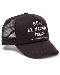 Deus Ex Machina - Venice Address Trucker Cap | Black - Lyst
