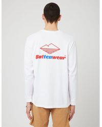 Battenwear 10th Anniversary Team Long Sleeve T-shirt - White