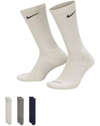 Nike - 3pk Drifit Cushion Crew Socks 3pk Drifit Cushion Crew Socks - Lyst