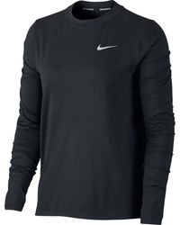 Nike Synthetic Long Sleeve Windshirt in Black/White (Black) for Men - Lyst