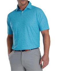 Footjoy - Tweed Texture Stretch Shirt Tweed Texture Stretch Shirt - Lyst