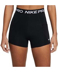 Nike Wo Pro Dri-fit 3" High-rise Shorts - Black
