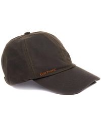 Barbour Prestbury Sports Wax Cap Olive in Green,Brown (Brown) for 