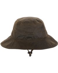 Barbour Vintage Wax Bushman Hat in Brown | Lyst