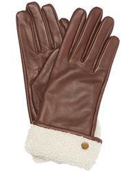 Barbour Womens Lara Leather Gloves - Brown