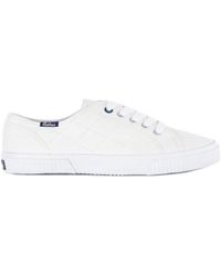 Barbour S Hailey Canvas Trainers White