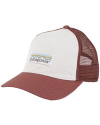 Patagonia Pastel P-6 Label Layback Trucker Hat White - Multicolor