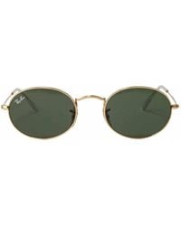 Ray-Ban Rb3547 001/31 51 Sunglasses Gold - Green