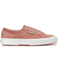 Superga Leather 2730 Nappa Sneaker in Natural | Lyst