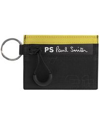 Paul Smith Zip Card Holder Wallet Varsity - Black