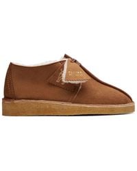 Clarks Desert Trek Warmlined Shoes - Brown
