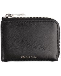 Paul Smith Billfold Zip Wallet Ps Stripe - Black