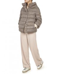 Herno Piumino a cappa marrone - Multicolore