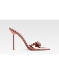Paris Texas - Mirrored Leather Mule - Lyst