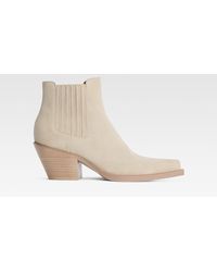 Paris Texas - Suede Western Ankle Boot - Lyst