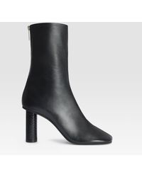 Paris Texas - Nappa Ankle Boot With Python-Print Leather Detail - Lyst