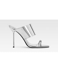Paris Texas - Mirrored Leather Thong Mule - Lyst