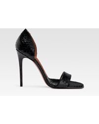 Paris Texas - Python-Print Leather Sandal - Lyst