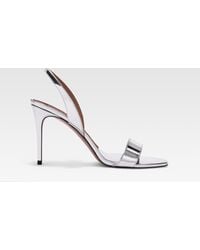 Paris Texas - Metallic Leather Sandal With Mirror Effect - Lyst