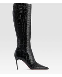 Paris Texas - Croco-Print Boot - Lyst