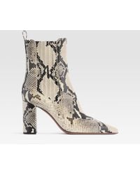 Paris Texas - Python-Print Ankle Boot - Lyst