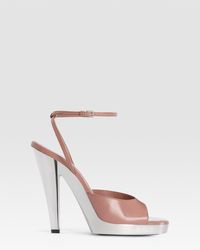 Paris Texas - Patent Calf Leather Sandal - Lyst