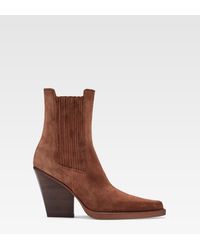 Paris Texas - Canyon Calf Suede Ankle Boots - Lyst