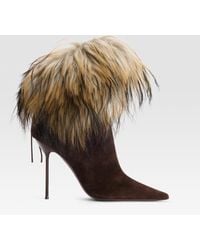 Paris Texas - Suede Ankle Boot Lined - Lyst