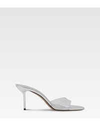Paris Texas - Pvc And Mirrored Leather Mule - Lyst