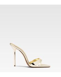 Paris Texas - Mirrored Leather Mule - Lyst