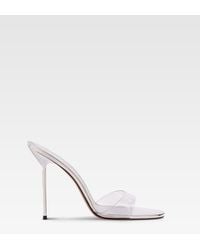Paris Texas - Metallic Leather And Pvc Mules - Lyst