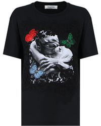 Valentino X Undercover Lace Butterfly T-shirt S/s Black
