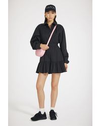 Patou - Ruffle Mini Shirt Dress - Lyst