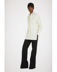 Patou - Signature Organic Cotton Shirt With Embroidered Collar - Lyst