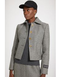 Patou - Kurze Jacke aus strukturierter Wolle - Lyst