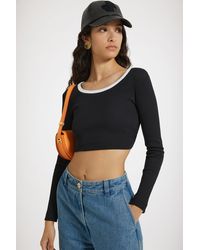 Patou - Open Back Cropped T-Shirt - Lyst