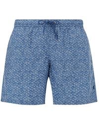 Paul & Shark - Swimwear Portofino With Geometric Watercolor Print - Lyst