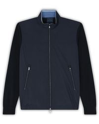 Paul & Shark - Hybrid Zip-Up Cardigan - Lyst