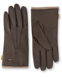 Paul & Shark - Leather Gloves With Cashmere Lining - Lyst