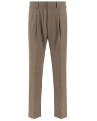 Paul & Shark - Wide-Leg Flannel Trousers - Lyst
