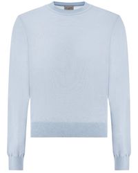 Paul & Shark - Wool And Silk Crewneck Sweater - Lyst