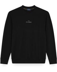Paul & Shark - X-Soft Cotton Sweatshirt With Logo Print - Lyst