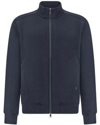 Paul & Shark - Zip Up Cotton Sweatshirt - Lyst