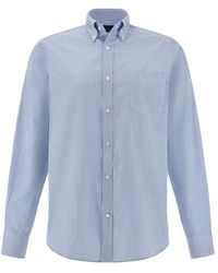 Paul & Shark - Cotton Poplin Shirt Soffio - Lyst
